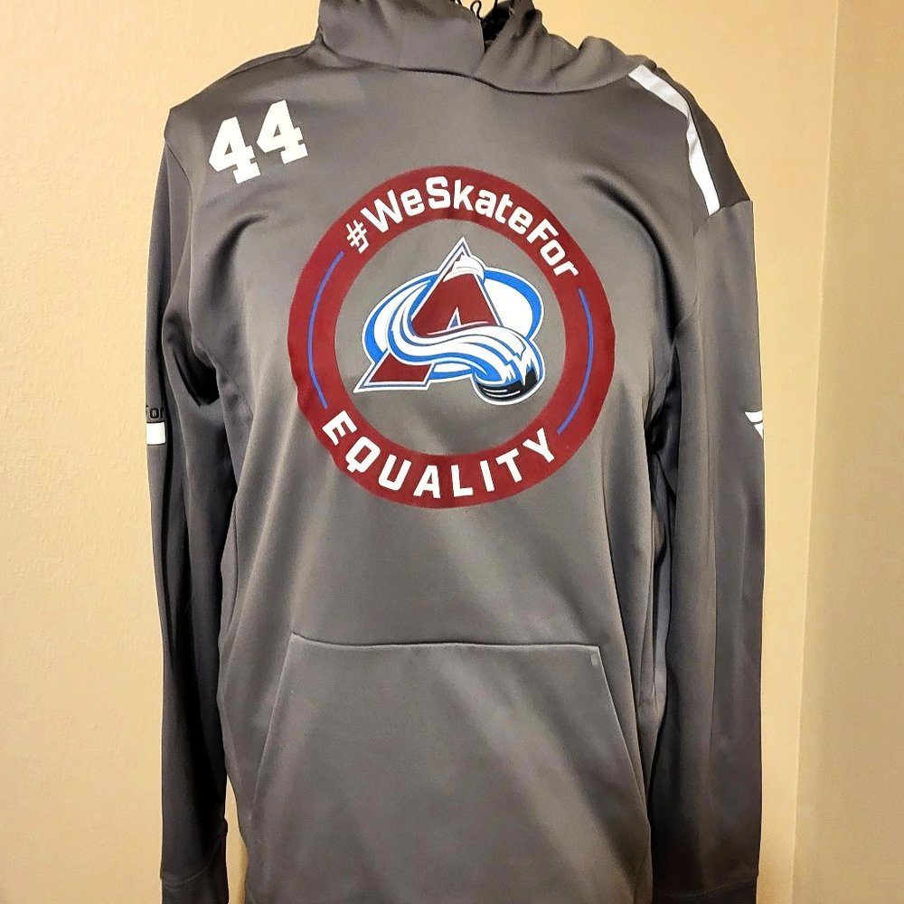 NHL Authentic Pro Fanatics. Avalanche Hoodie. Gray. #44. Size L. NWOT